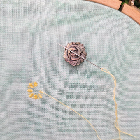 Abalone Rose Needleminder – StitchyBox