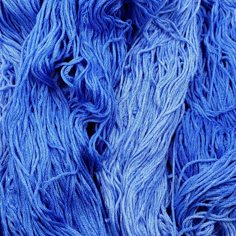 Blue Poppy - Flower Silk by StitchyBox (Standard Colorway)