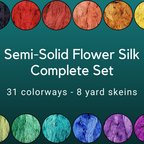 Standard Semi-Solid Flower Silk Complete Set - 31 8-yard skeins