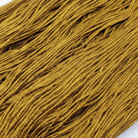 Drab Gold - 8 yard skein - StitchySilk French Spun Silk - Limited Edition
