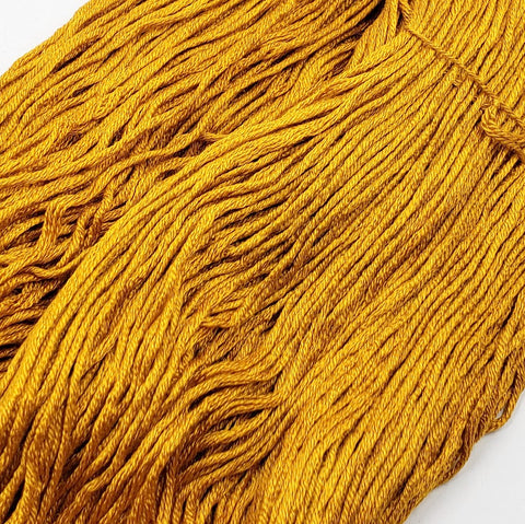 Marigold - 8 yard skein - StitchySilk French Spun Silk - Limited Edition
