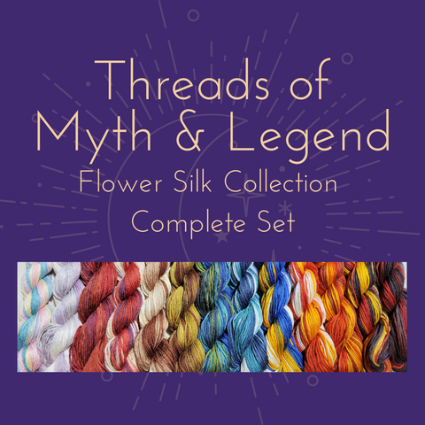Flower Silk Threads of Myth & Legend Series 1 Complete Set - Greek Gods and Goddesses