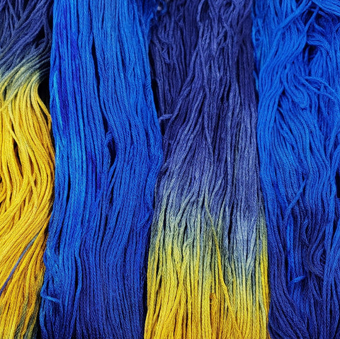 Starry Night - Flower Silk by StitchyBox (Deep Dyed Yarns Collab 2020)